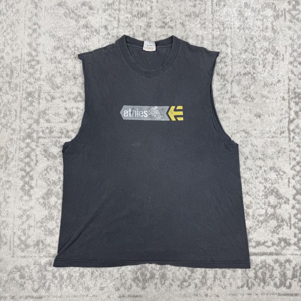 Vintage Etnies Tank Top Adult Y2K USA Sleeveless Shirt Size Medium